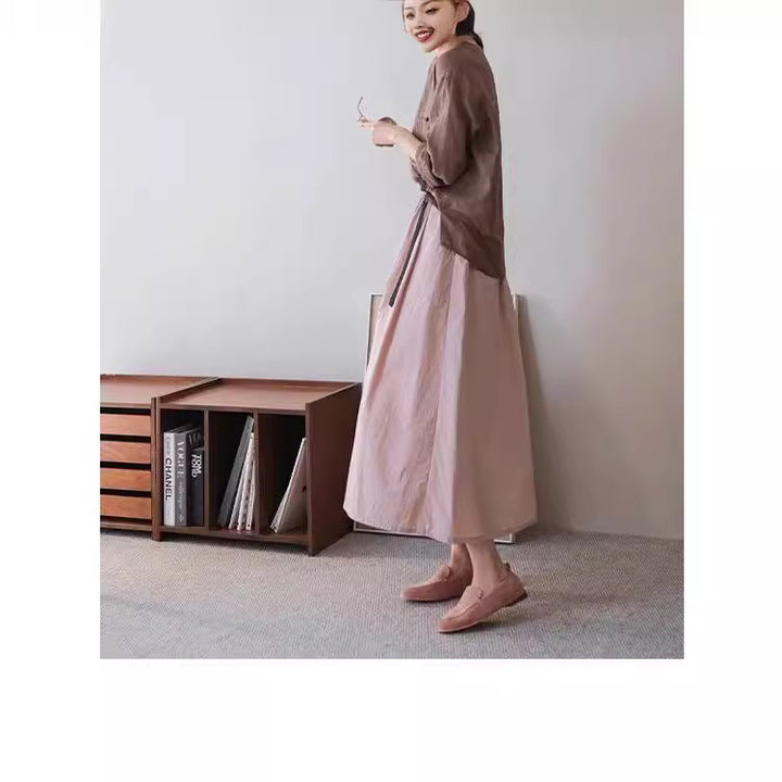 Damen Elegante und lässige Maxiskirt Echoarchiv