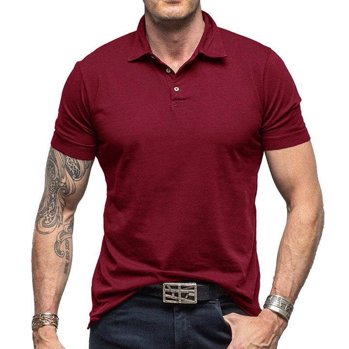 Herren Polohemd mit sportlichem Schnitt und atmungsaktiver Baumwolle Echoarchiv