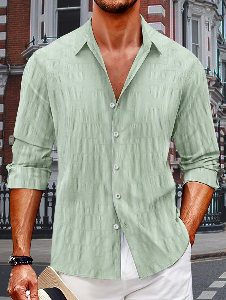 Herren stylische Langarmhemd Echoarchiv
