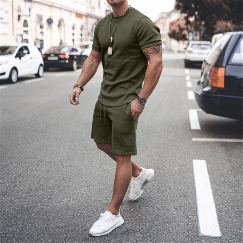 Herren lässiges Sportswear-Set aus atmungsaktivem Material Echoarchiv