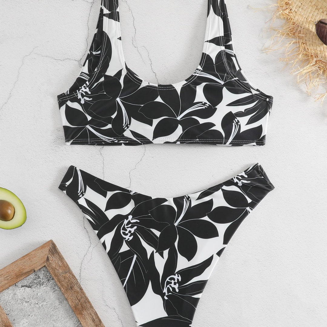 Damen Bikini-Set mit floralen Mustern und sportlichem Schnitt Echo Archiv