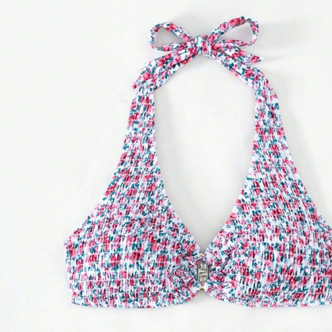 Damen Triangel-Bikini-Set mit verspielten Rüschendetails Echo Archiv