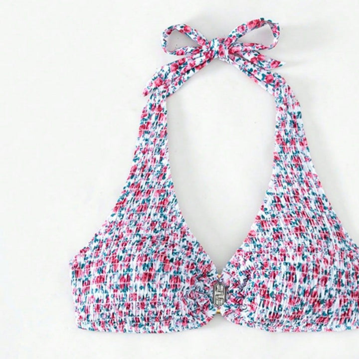 Damen Triangel-Bikini-Set mit verspielten Rüschendetails Echo Archiv