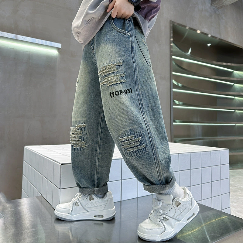 Damen lässige distressed Jeans Echo Archiv