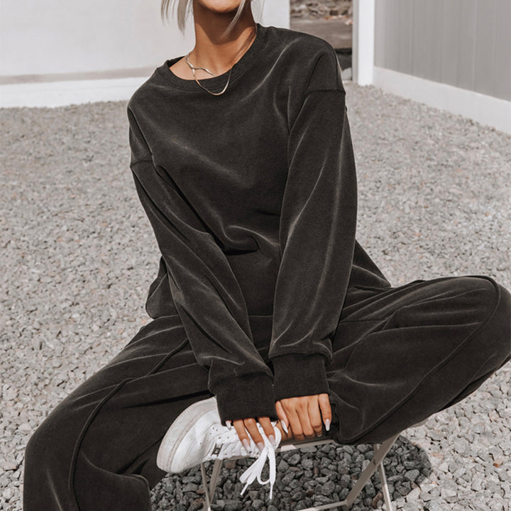 Damen nan weiches Oversize-Sweatshirt und weite Relaxhose im Vintage-Washed-Finish Echo Archiv