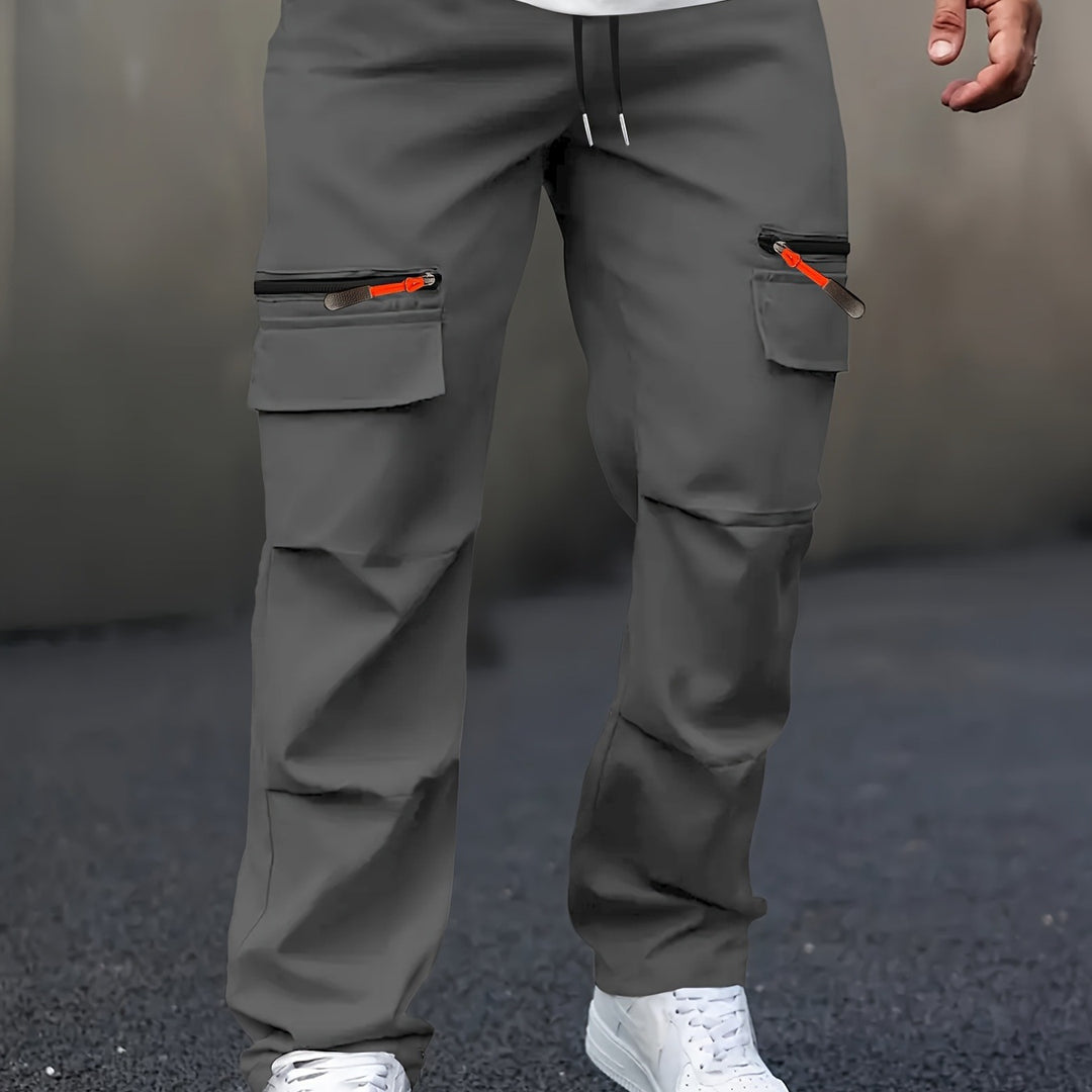 Herren Cargo-Jogginghose mit Zipper‑Utility‑Taschen Echo Archiv