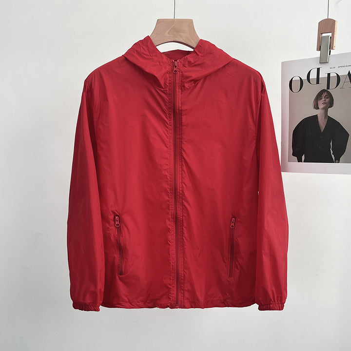 Damen Leichte Übergangsjacke mit Kapuze und Reißverschluss Echo Archiv