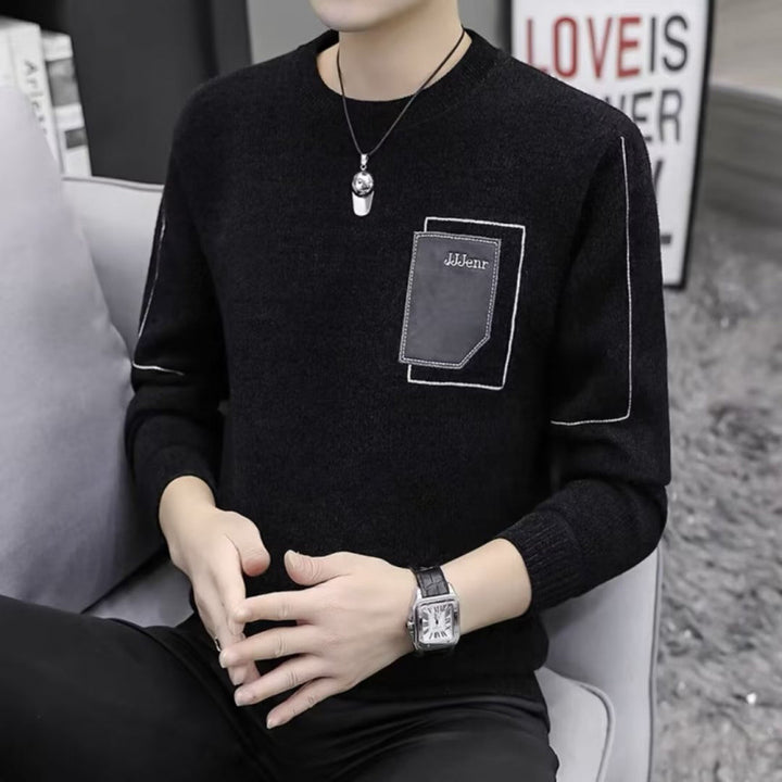 Herren Bequemer Strickpullover mit praktischen Taschen Echo Archiv