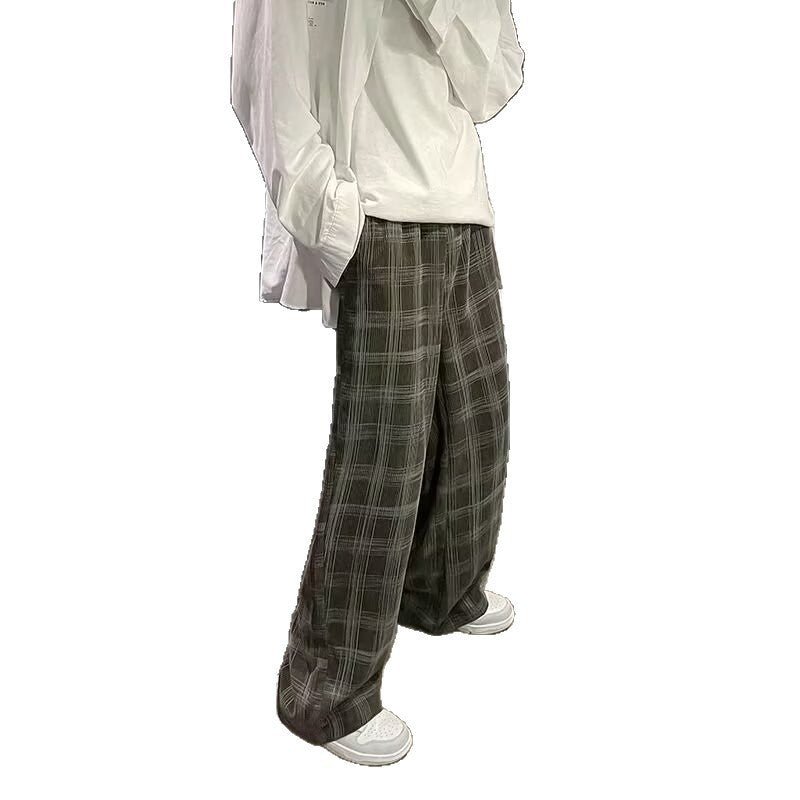 Damen Weit geschnittene Karohose Echo Archiv