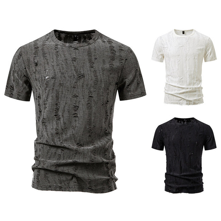 Herren T-Shirt mit strukturiertem Vintage-Design Echoarchiv