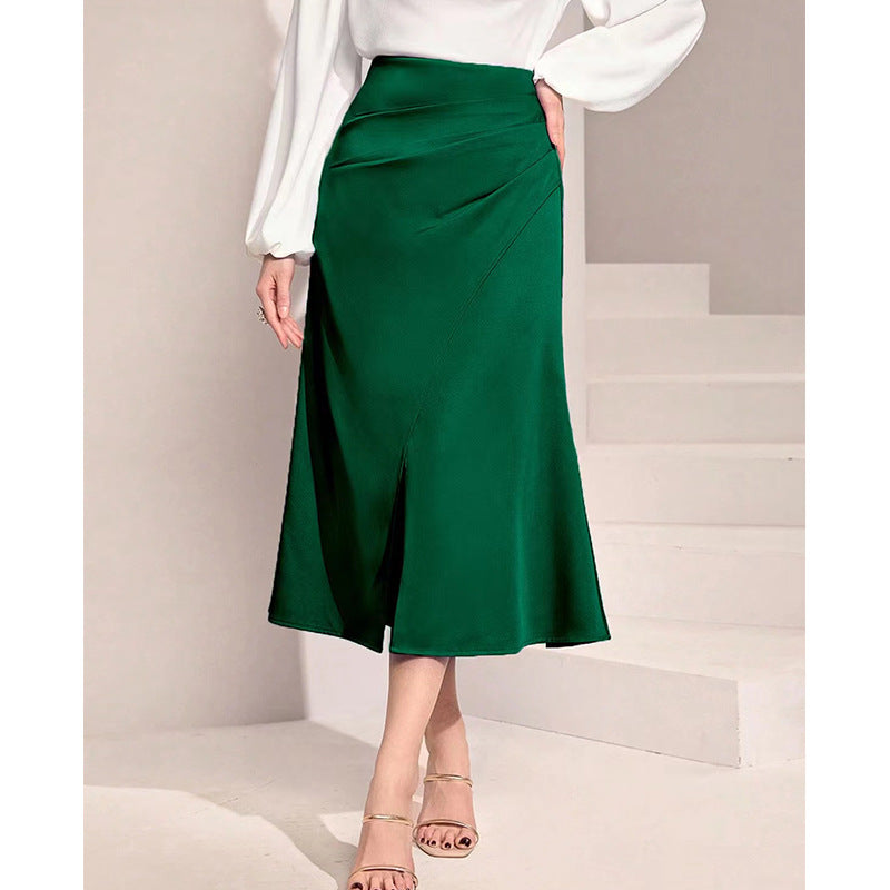 Damen Midirock mit asymmetrischem Schnitt und elegantem Schlitz Echo Archiv