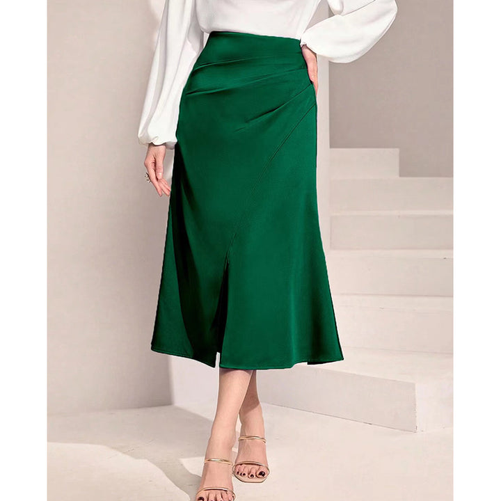 Damen Midirock mit asymmetrischem Schnitt und elegantem Schlitz Echo Archiv