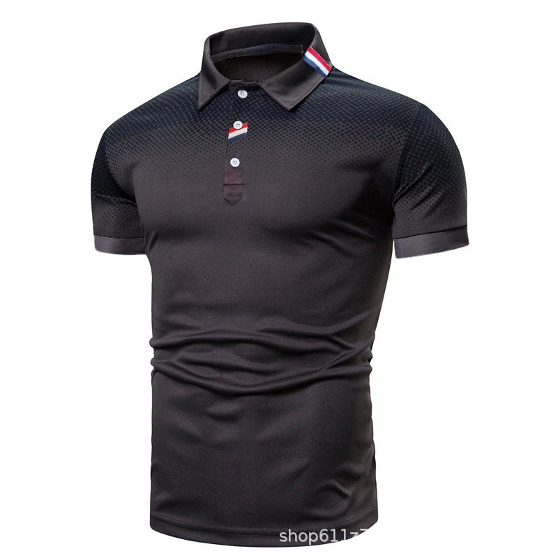Herren Poloshirt mit modernem grafischen Design und sportlicher Passform Echoarchiv
