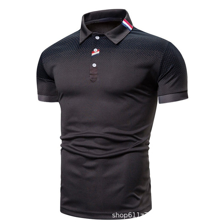 Herren Poloshirt mit modernem grafischen Design und sportlicher Passform Echoarchiv