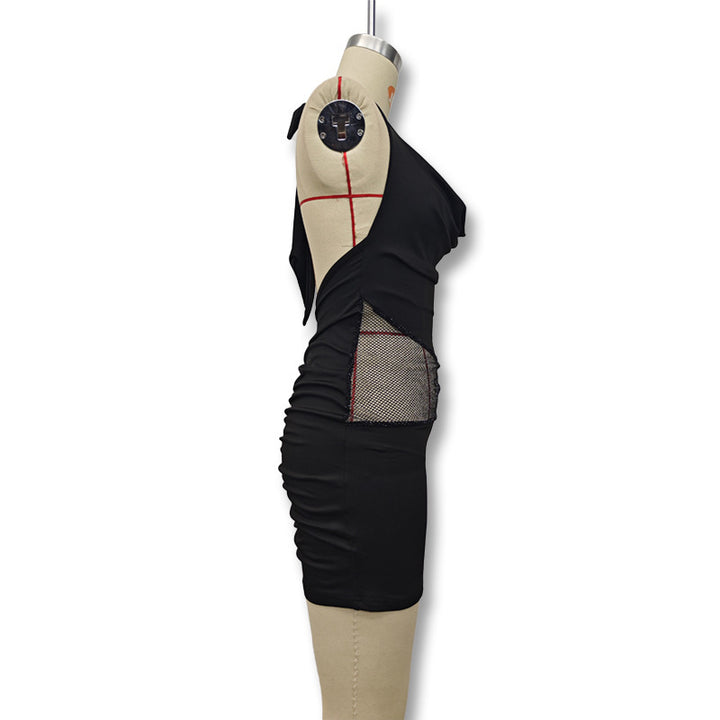 Damen Figurbetontes Minikleid mit elegantem Neckholder und raffinierter Drapierung Echo Archiv