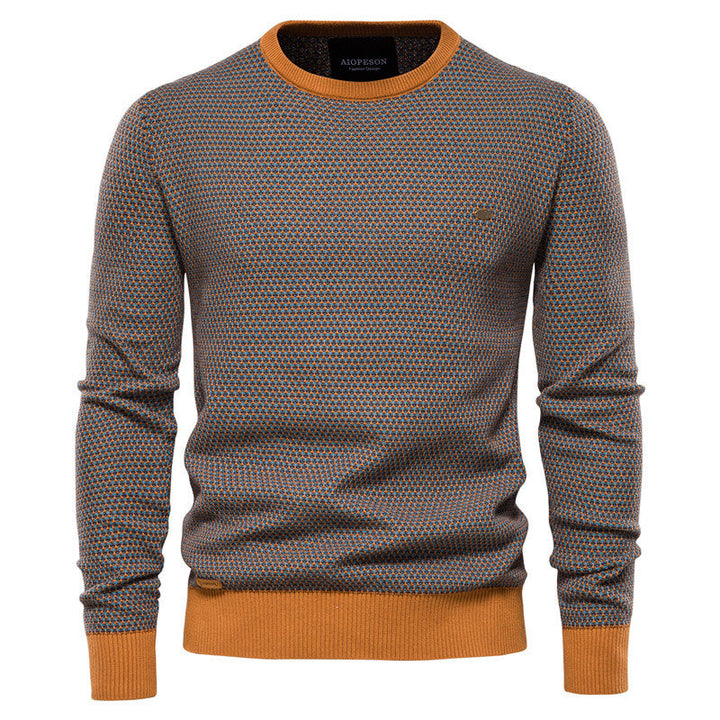 Herren Strickpullover im modernen Wabenmuster mit angenehmem Tragegefühl Echoarchiv