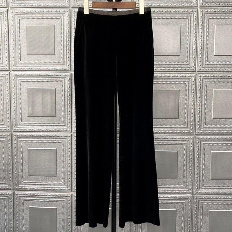 Damen Bequeme und elegante Samt-Hosen Echoarchiv