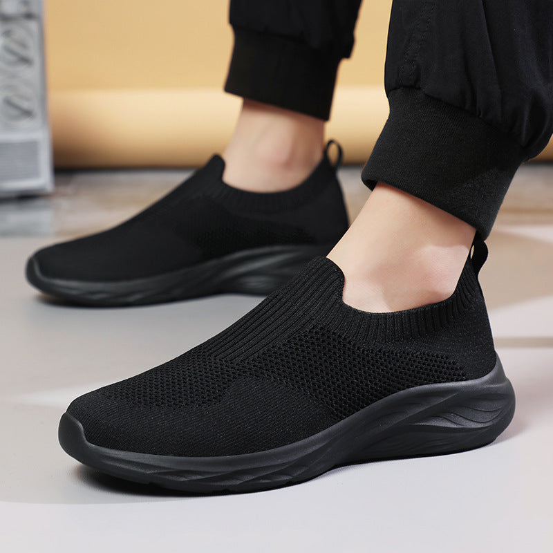 Unisex nan elastischer Strick-Schlupfschuh mit ergonomischer Dämpfungssohle und Fersenlasche Echo Archiv