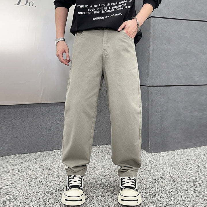 Herren weite Cargo-Jeans mit funktionalen Taschen und lässigem Schnitt Echoarchiv