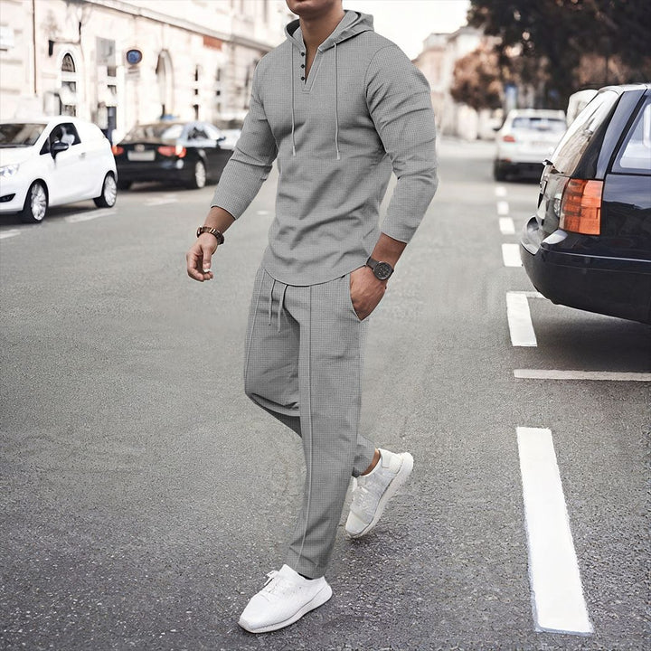 Herren sportliches Hoodie und Jogginghose Set mit atmungsaktiver Struktur Echoarchiv
