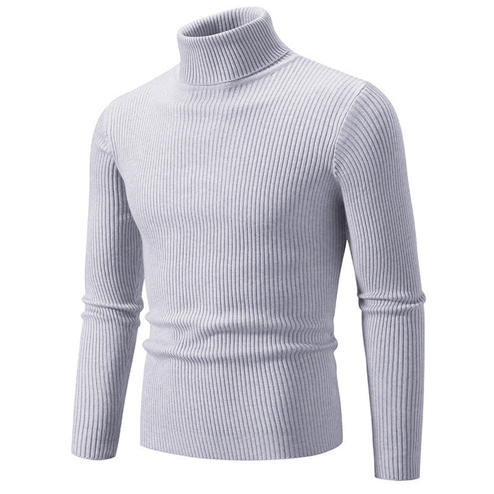 Herren feiner Rollkragenpullover aus langlebigem Strickmaterial Echoarchiv