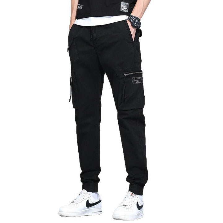 Herren Tapered-Utility-Cargohose mit elastischem Tunnelzugbund, großen Klapp­taschen und gerippten Bündchen Echo Archiv