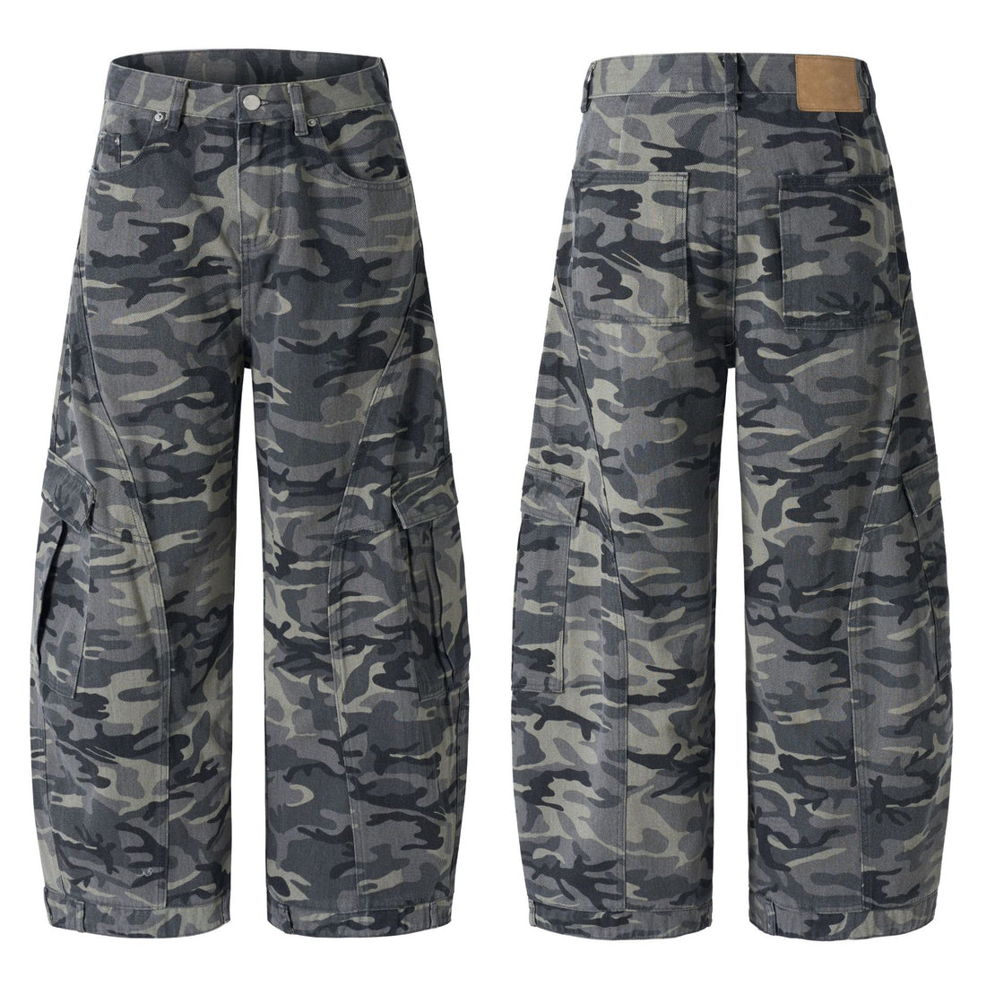 Herren Ultraweite Cargohhose im Baggy‑Cut mit tiefem Schritt Echo Archiv