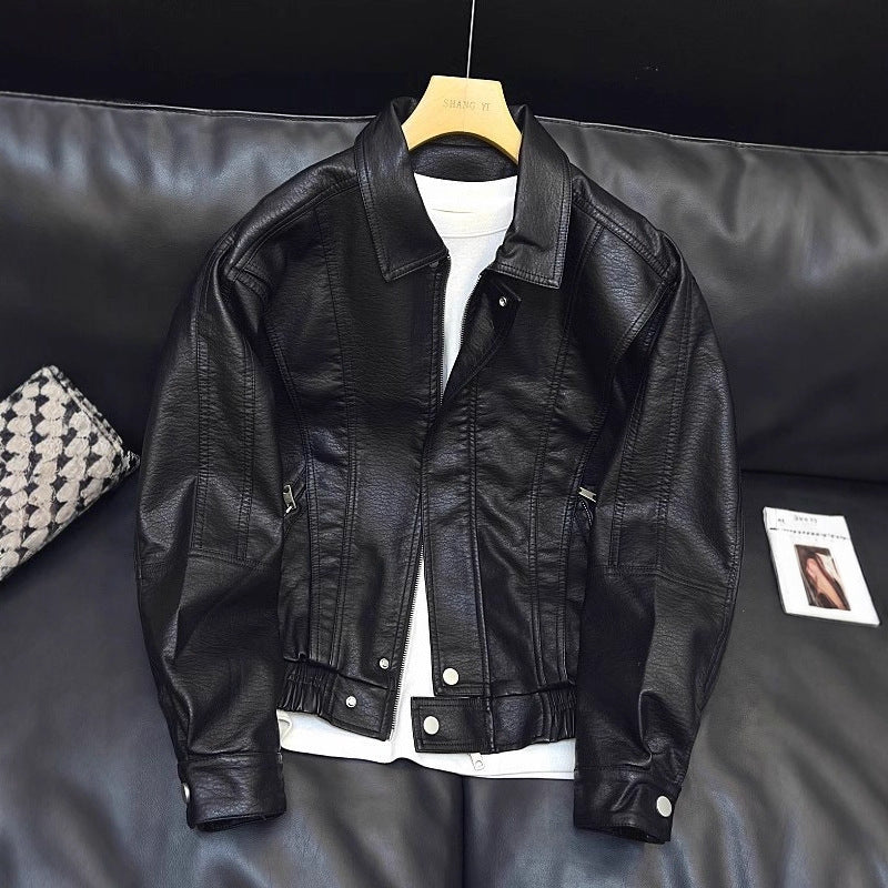 Damen Modische Lederjacke Echoarchiv
