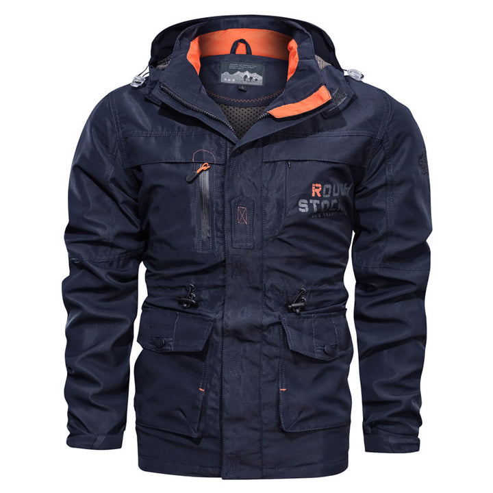 Herren nan wasserfeste und winddichte Outdoorparka mit abnehmbarer Kapuze Echo Archiv