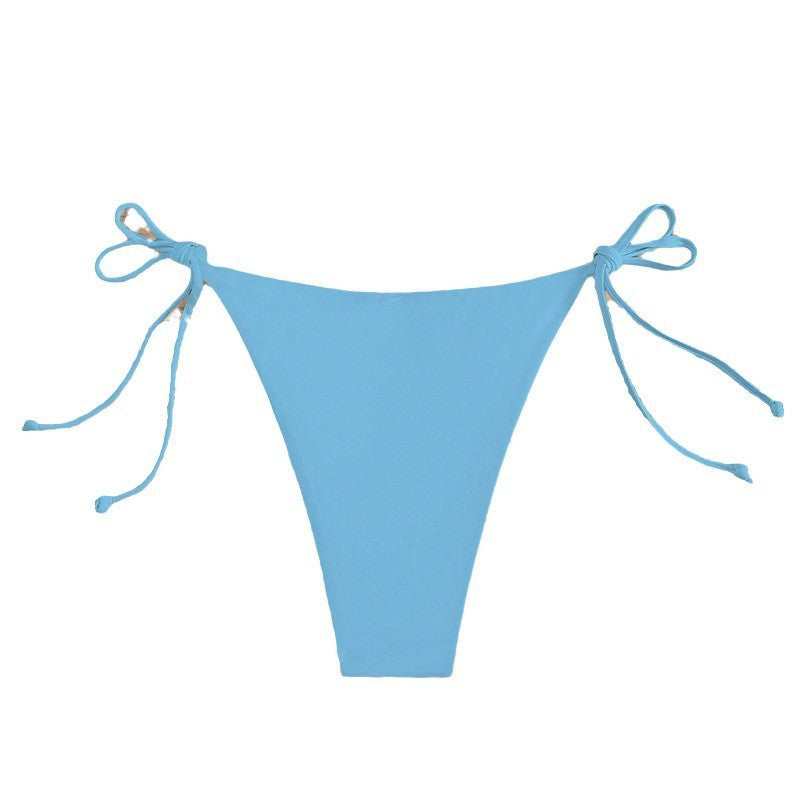 Damen Hoch geschnittene Bikini-Hose mit verstellbaren Bindebändern Echo Archiv
