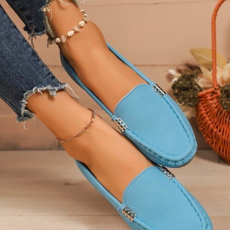 Damen nan schlanke Mokassin-Slipper mit handgenähter Vordernaht, gepolstertem Komfortfußbett und flexibler rutschfester Gummisohle Echo Archiv