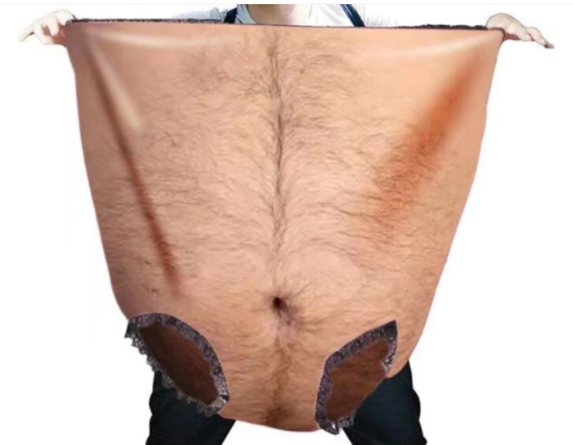 Unisex übergroßer Satin-Spaßslip mit elastischem Bund – Valdoro