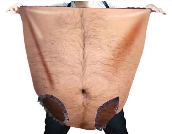 Unisex übergroßer Satin-Spaßslip mit elastischem Bund – Valdoro