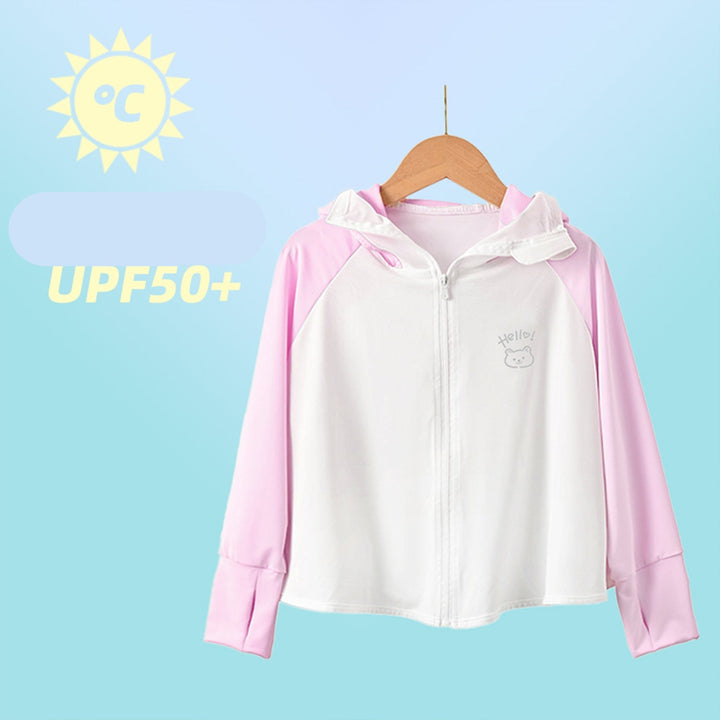 Jungen funktionale UV-Schutzjacke mit Kapuze Echo Archiv