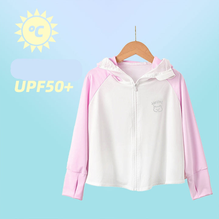 Damen Sommerliche UV-Schutzjacke mit Kapuze Echo Archiv