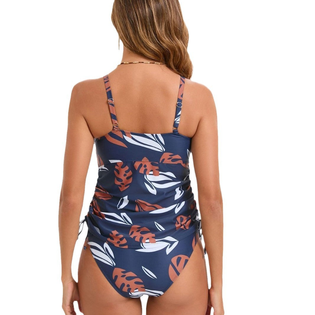 Damen Eleganter Badeanzug mit variablen Raffung Echo Archiv