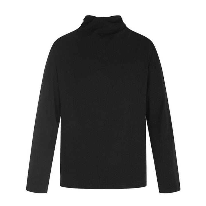 Herren Langarmshirt mit weitem Stehkragen aus softem Jersey Echoarchiv