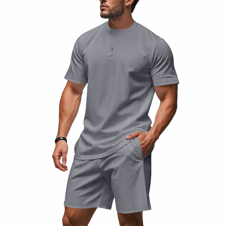 Herren lässiges Shorts-Set mit atmungsaktivem Stoff Echoarchiv
