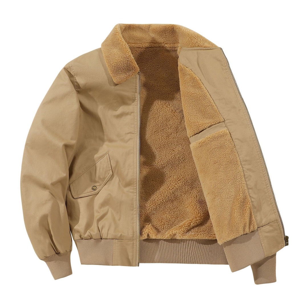 Herren lässige Bomberjacke mit weichem Innenfutter und praktischen Taschen Echoarchiv