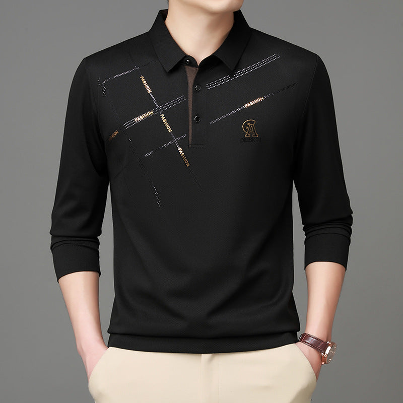 Herren Poloshirt mit stylischem Grafikdruck und hochwertigem Funktionsmaterial Echoarchiv