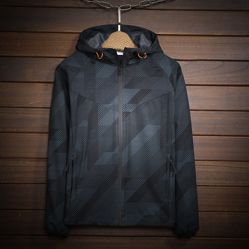 Herren Sportliche Leichtgewicht Jacke Echo Archiv