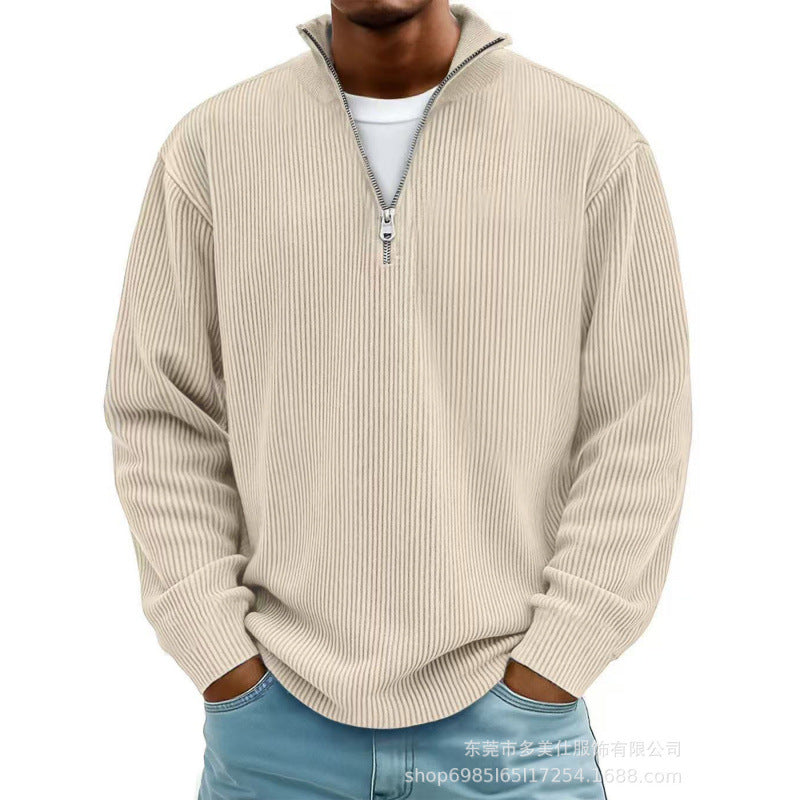 Herren Modischer Sweatpullover mit Reißverschluss Echoarchiv