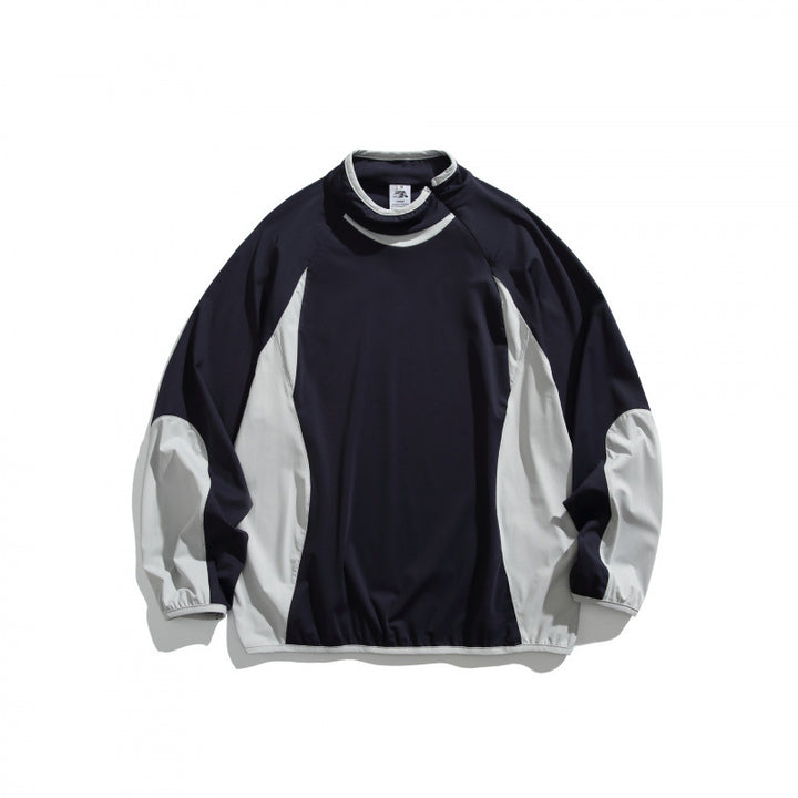 Unisex Weit geschnittenes winddichtes Funktions-Sweatshirt mit Kontrastpaneelen Echo Archiv