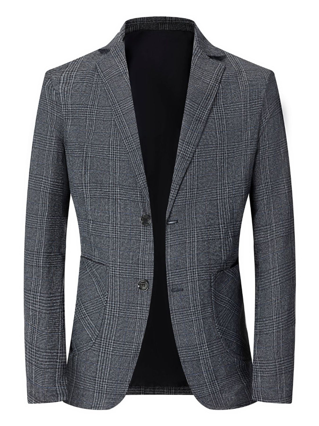 Herren modischer karierten Slim-Fit Blazer – Tianoro