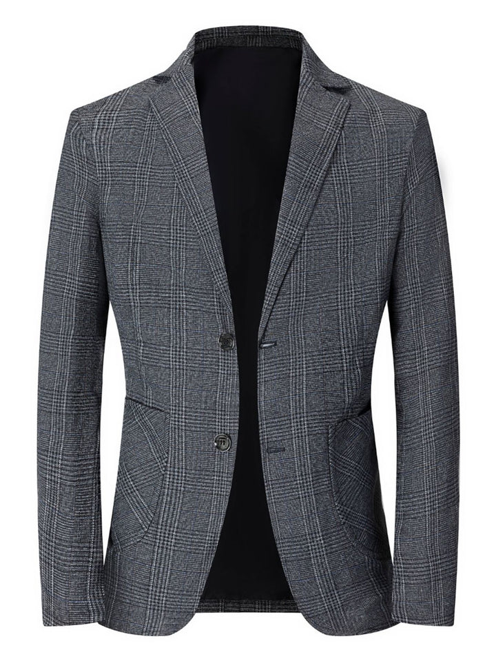 Herren modischer karierten Slim-Fit Blazer Echoarchiv