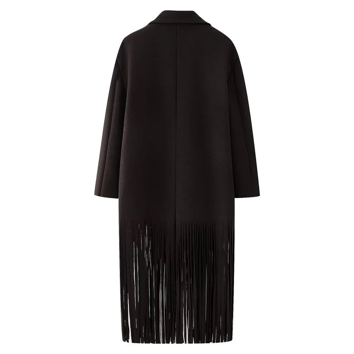 Damen nan oversized Mantelblazer mit Fransen-Saum und kastiger Silhouette Echo Archiv