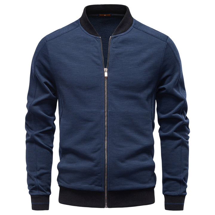 Herren Sportjacke mit modischem Stehkragen und elastischem Bund Echoarchiv
