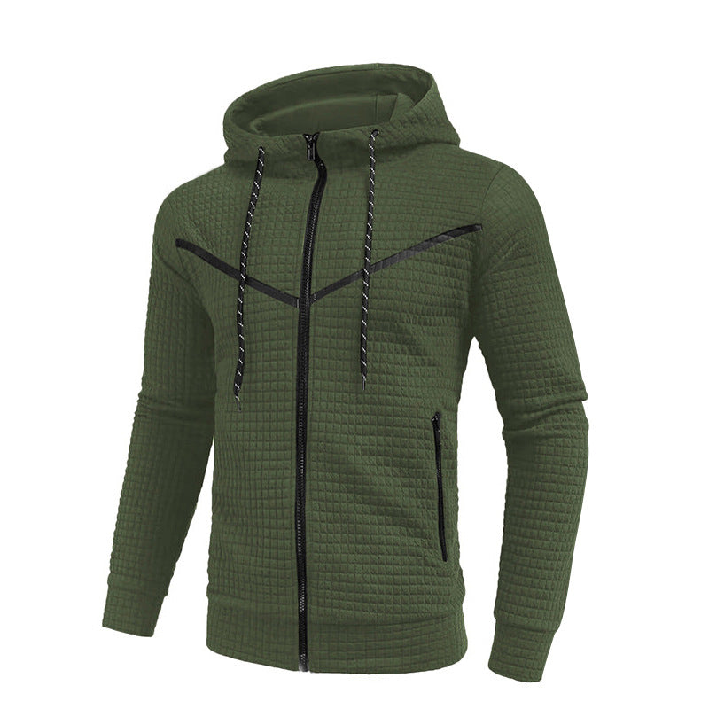 Herren stylische Jacke mit strukturiertem Design und praktischem Reißverschluss Echoarchiv