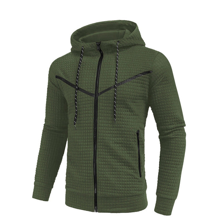 Herren stylische Jacke mit strukturiertem Design und praktischem Reißverschluss Echoarchiv