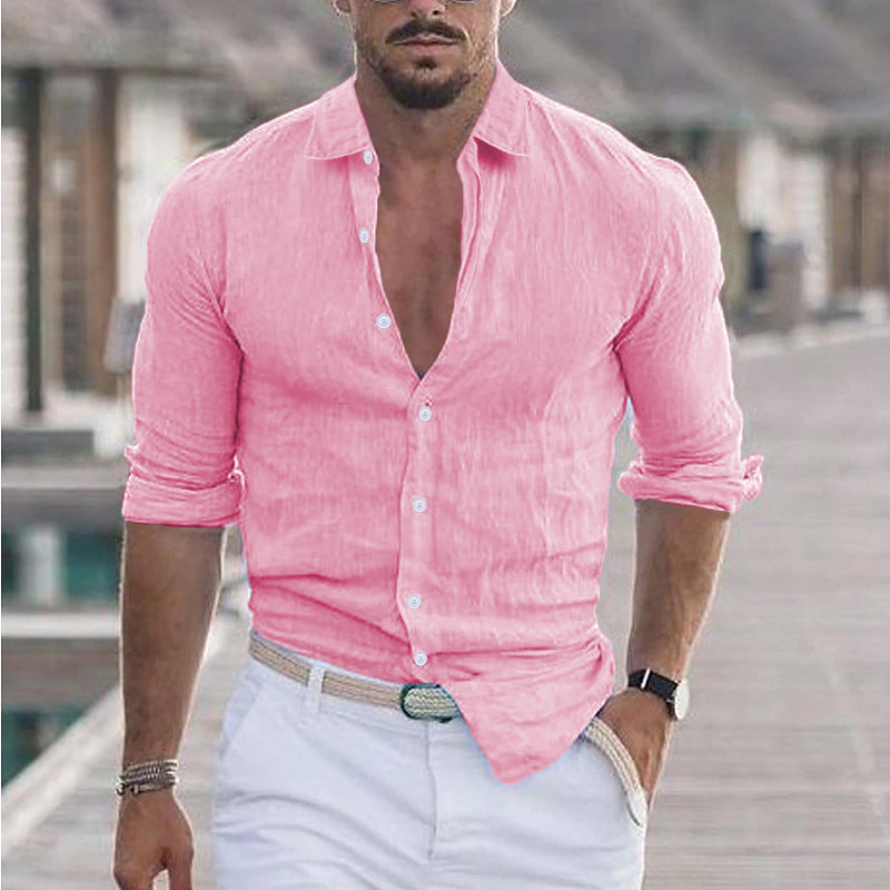 Herren Premium Hemd mit Echoarchivrnem Slim-Fit Schnitt und hautfreundlicher Textur Echoarchiv